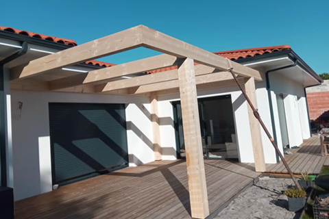 Pergola en douglas, Biscarrosse
